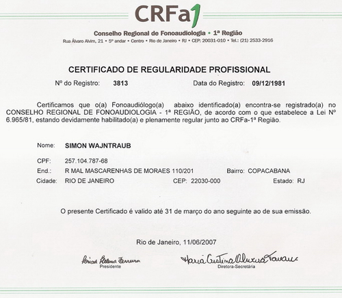 certificado de regularidade profissional