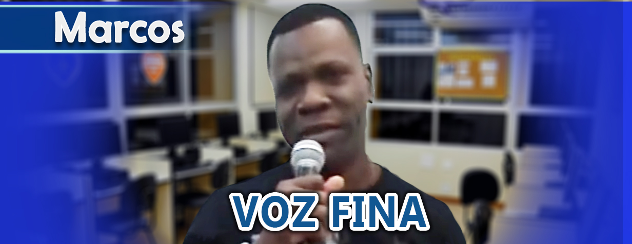 Paciente Marcos curado da voz fina