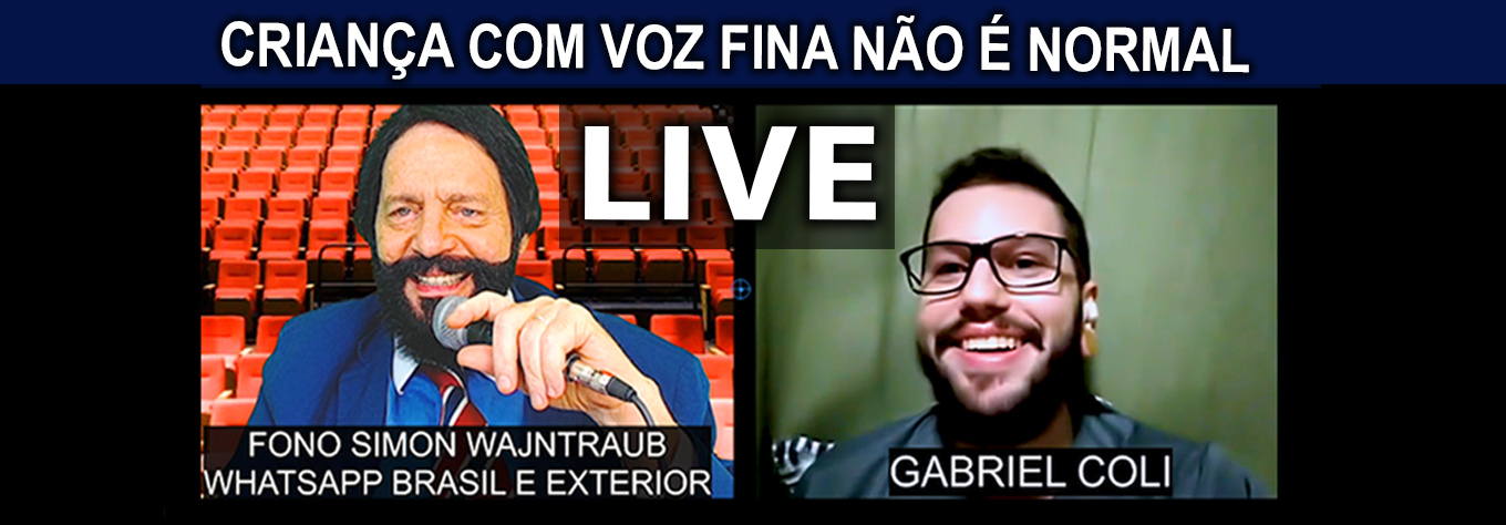 Criança com voz fina